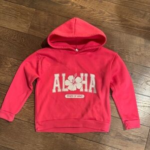 ALOHA Kids Hoodie - Vibrant Pink
